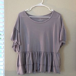 American Eagle Peplum Top